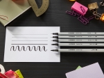 5 feutres STABILO Creative Tips ARTY noir. 5 pointes feutres de différents tracés, d'extra fin à plus épais